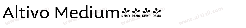 Altivo Medium字体转换